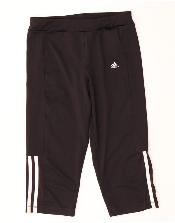 Pantaloni de trening Adidas Climalite Capri pentru baieti 13-14 ani poliester negru