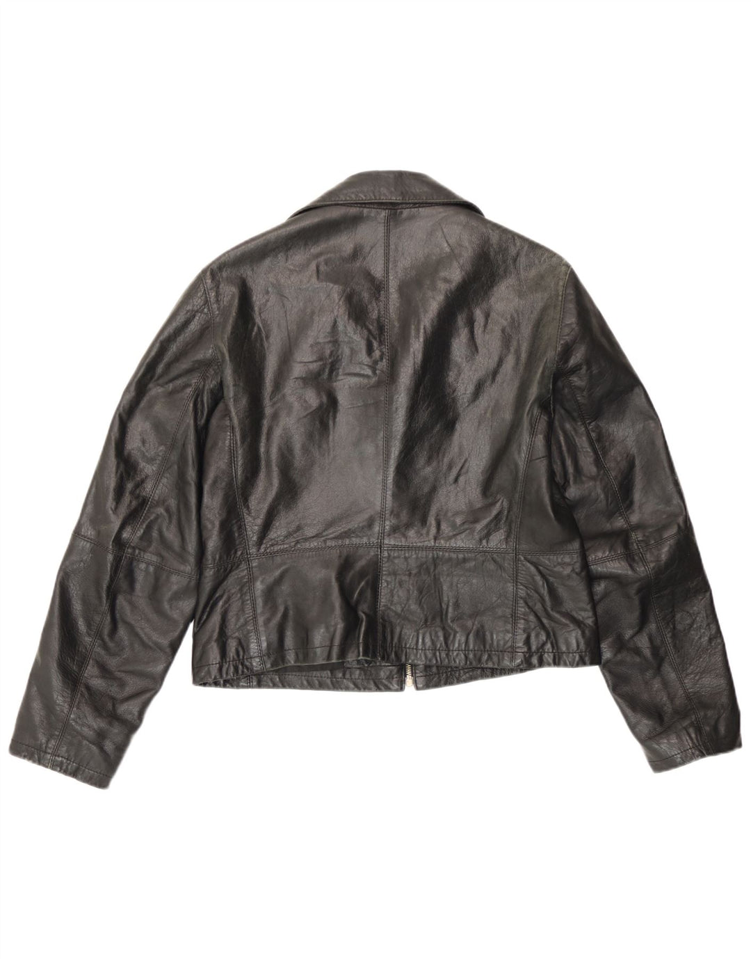 Geacă de piele vintage pentru femei IT 48 XL neagră