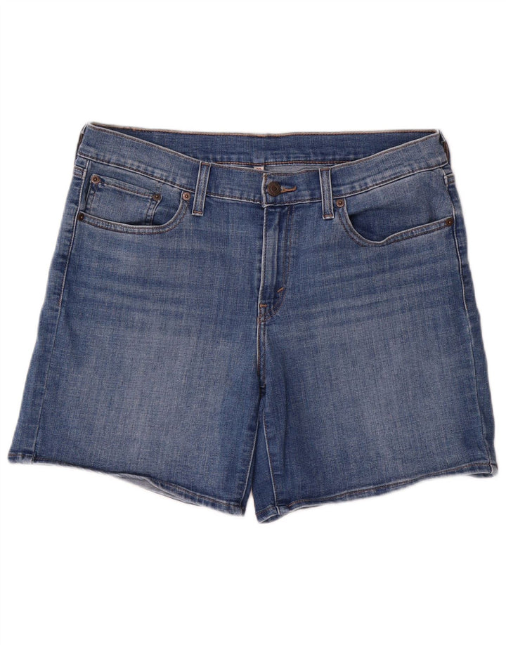 Pantaloni scurți din blugi Levi's pentru femei W30, bumbac albastru mediu