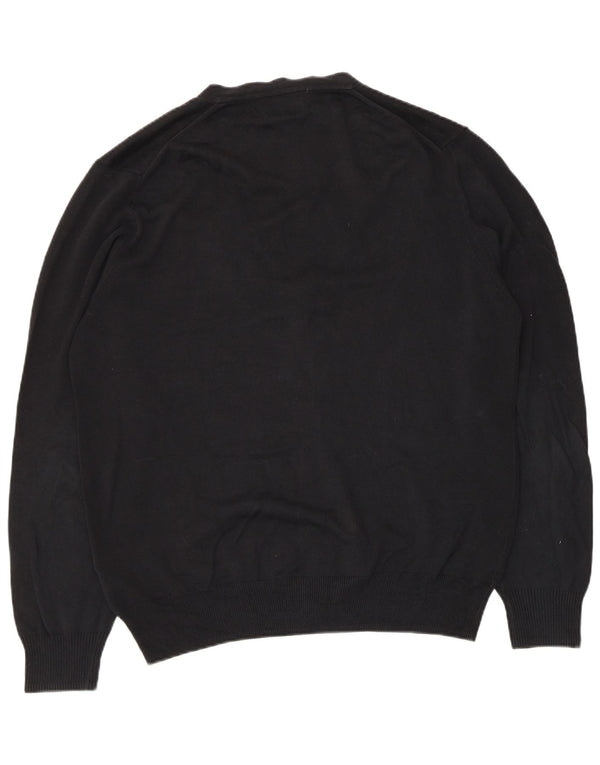 Pulover cardigan pentru bărbați Zara, mare, negru, bumbac