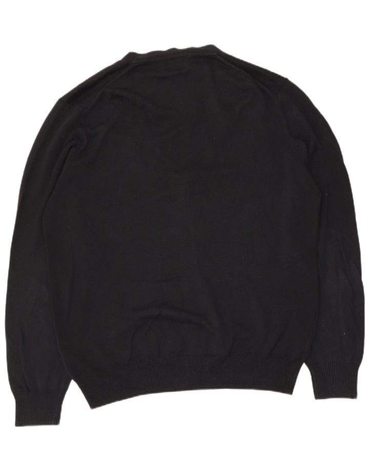 Pulover cardigan pentru bărbați Zara, mare, negru, bumbac