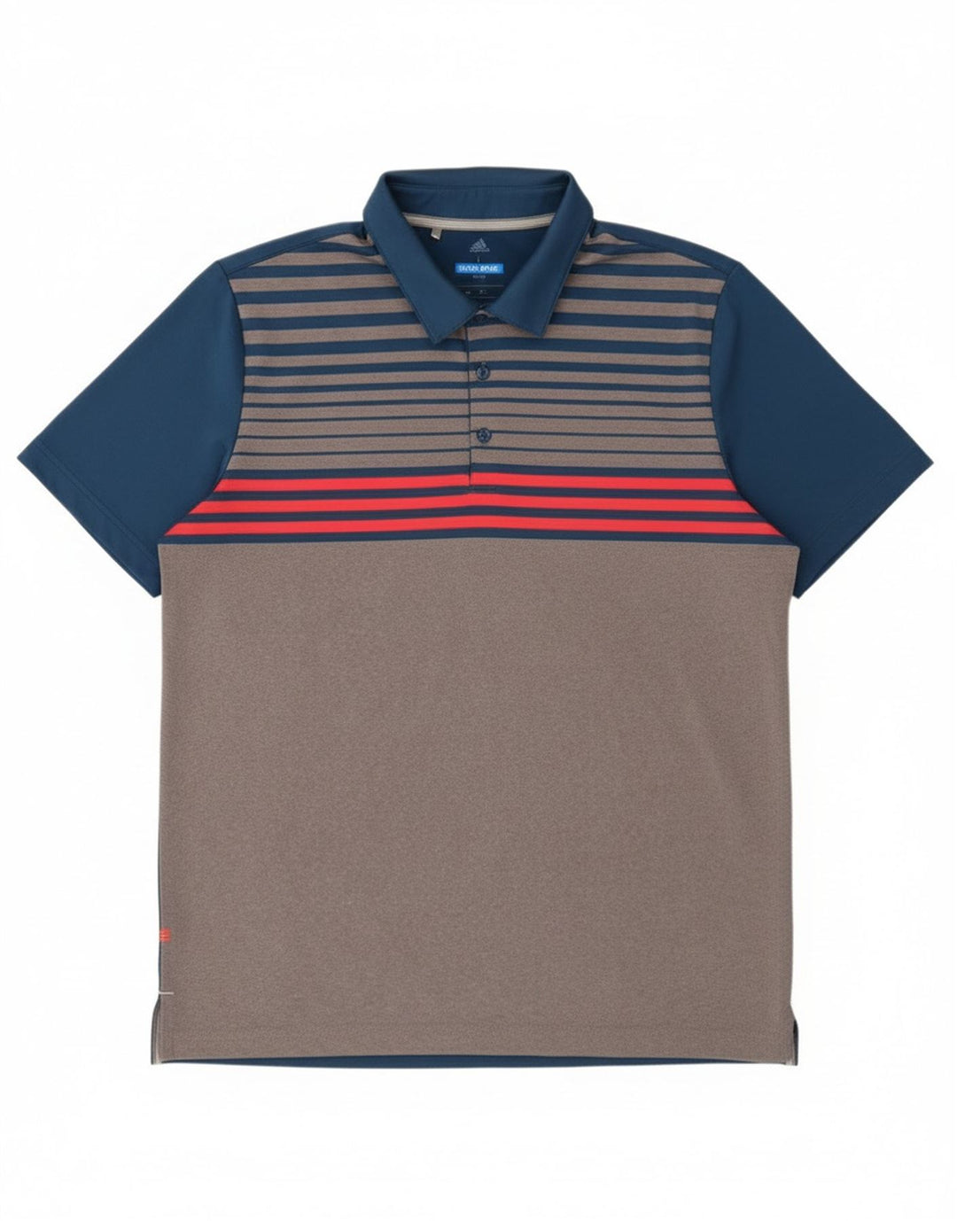Tricou polo Adidas pentru bărbați, mare, gri, poliester color bloc