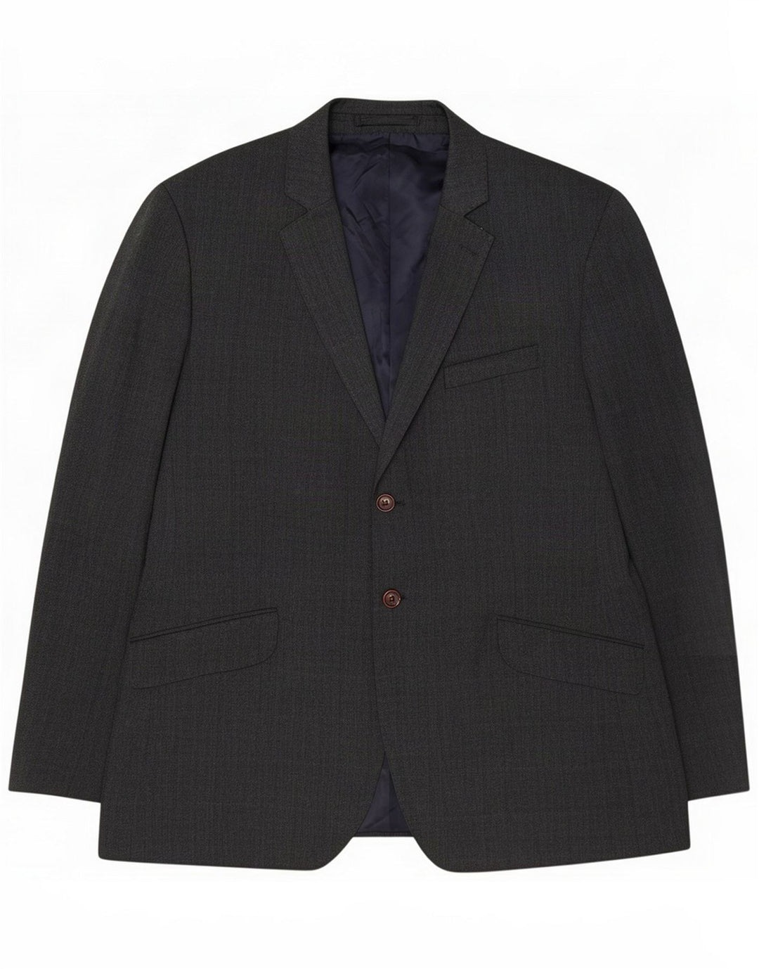 Crew Clothing Jachetă pentru bărbați cu 2 nasturi, Marea Britanie 44 2XL Gri Poliester