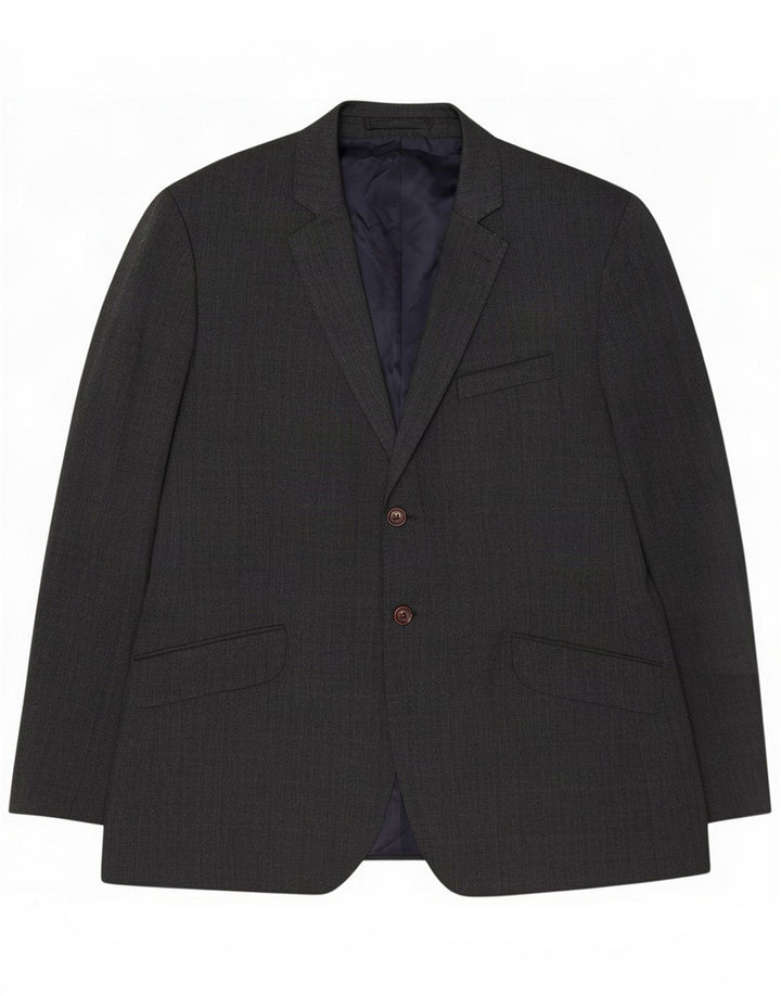 Crew Clothing Jachetă pentru bărbați cu 2 nasturi, Marea Britanie 44 2XL Gri Poliester