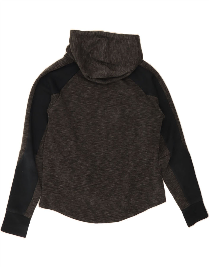 PUMA Womens Hoodie Jumper UK 10 Small  Grey Colourblock Polyester Vintage Puma and Second-Hand Puma from Messina Hembry 