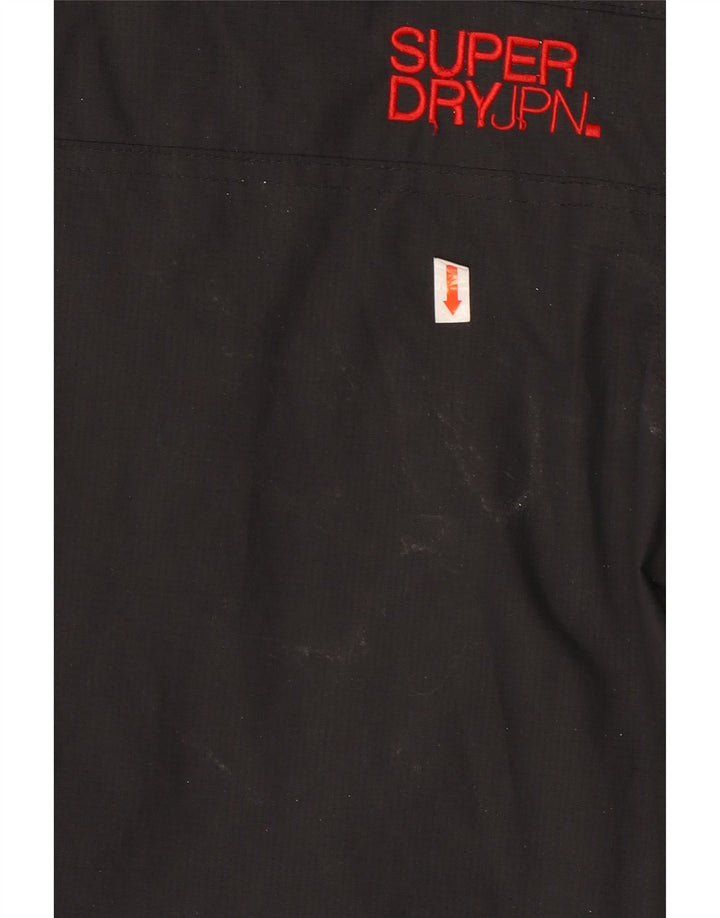 Jachetă de vânt pentru femei SUPERDRY UK 18 XL, nailon negru