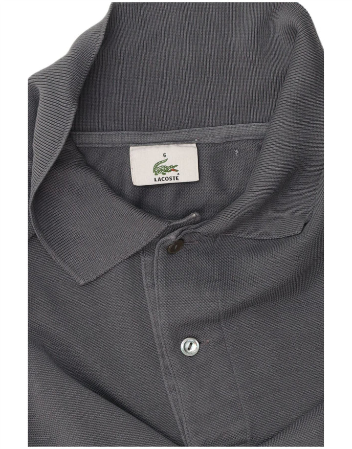 Tricou polo pentru bărbați Lacoste Mărimea 6 XL gri