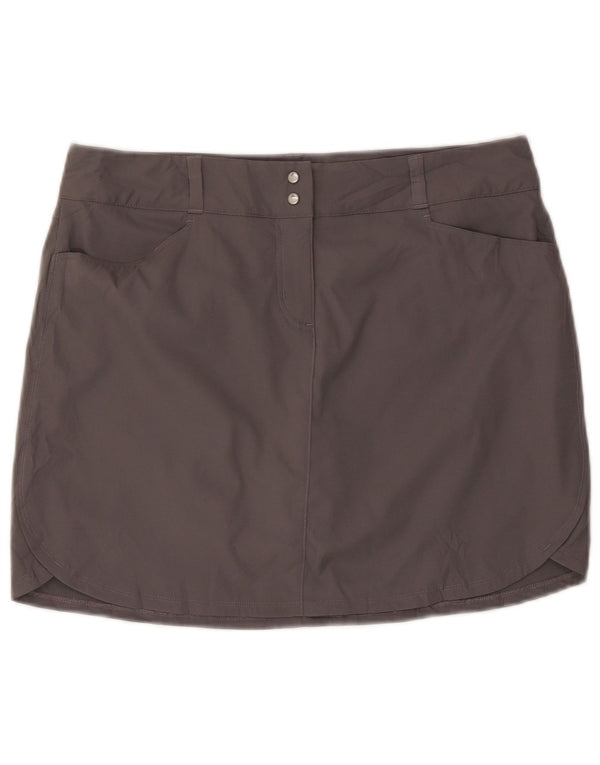 Fusta mini Adidas pentru femei UK 14 Large W32 Poliester gri