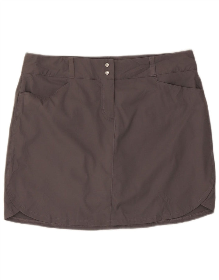 Fusta mini Adidas pentru femei UK 14 Large W32 Poliester gri