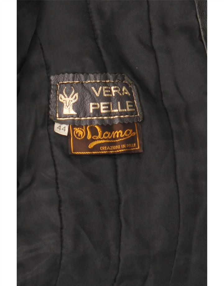 Jachetă de piele Dama pentru femei IT 44 Medium Black Colorblock Piele