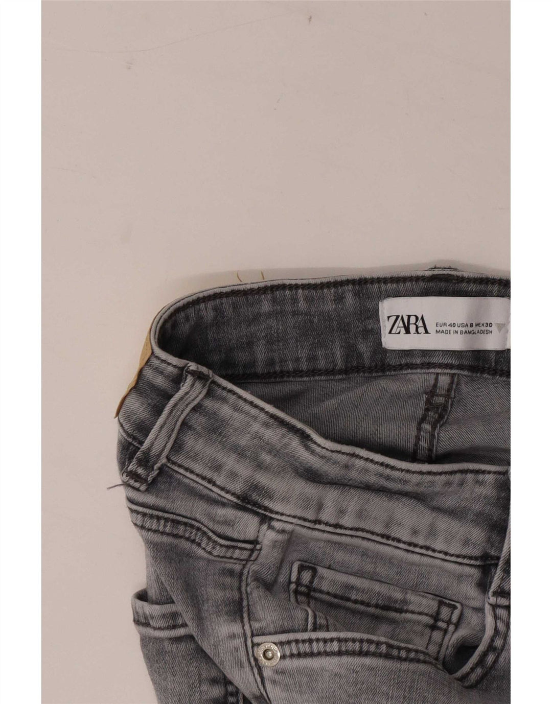 Blugi skinny de damă Zara EU 40 Medium W30 L28 Gri