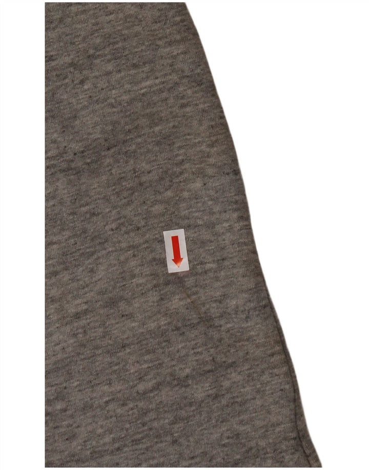 JACK WILLS Pulover supradimensionat pentru femei UK 10 Bumbac gri mic