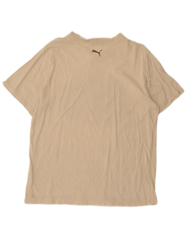 Tricou grafic pentru bărbați Puma Top Large Beige