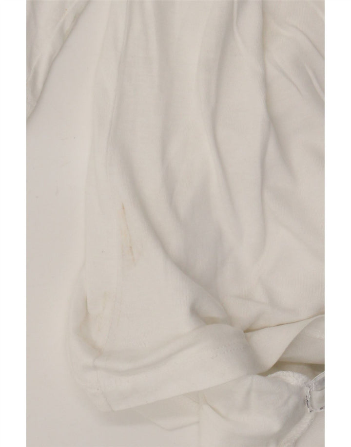 Top pentru femei Tommy Hilfiger cu mâneci 3/4 UK 14, bumbac alb mediu