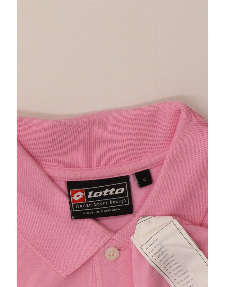Tricou polo pentru bărbați Lotto Bumbac roz mic