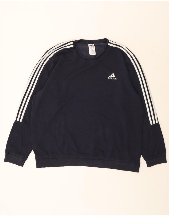 Hanorac pentru bărbați Adidas Jumper 2XL Bumbac bleumarin
