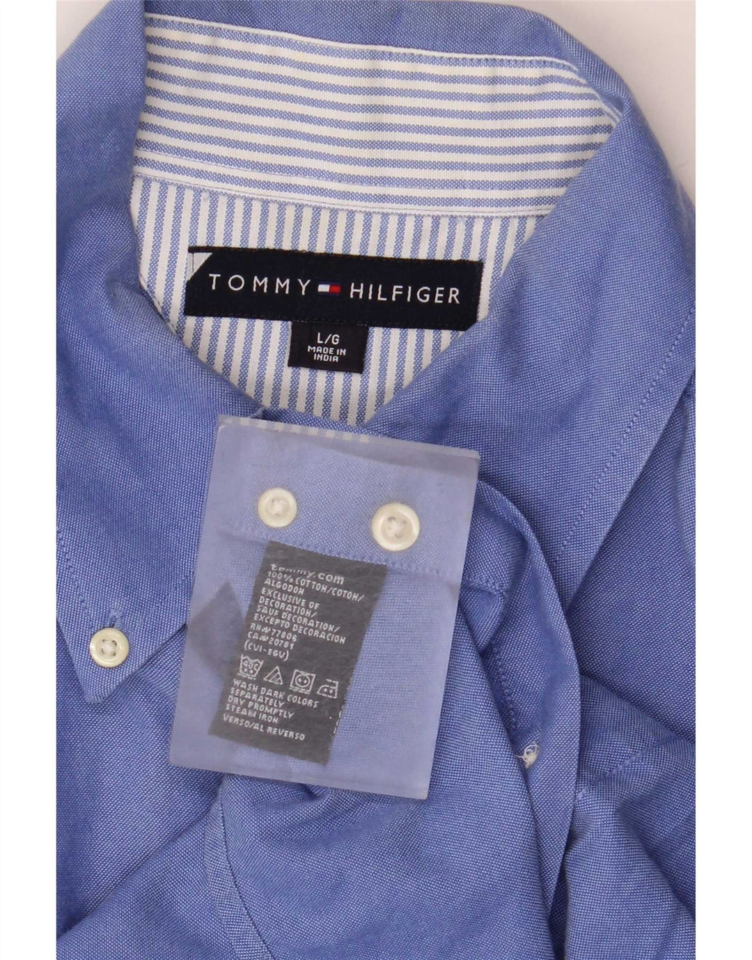 Cămașă pentru bărbați Tommy Hilfiger, mare, albastru, bumbac