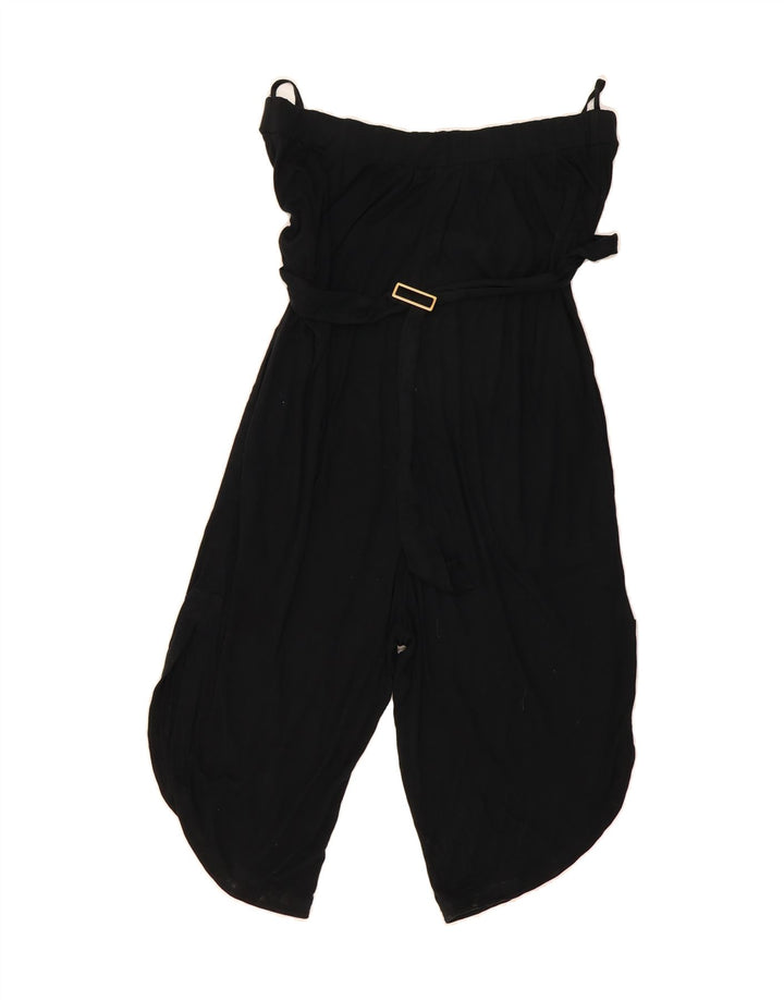 BCBGMAXAZRIA Womens Strapless Jumpsuit UK 12 Medium Black Vintage BCBGMAXAZRIA and Second-Hand BCBGMAXAZRIA from Messina Hembry 