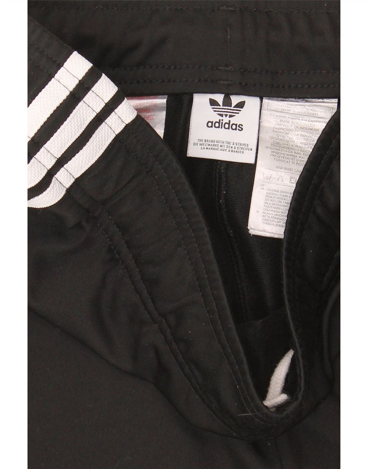 ADIDAS Womens Tracksuit Trousers Joggers UK 14 Medium  Black Polyester Vintage Adidas and Second-Hand Adidas from Messina Hembry 