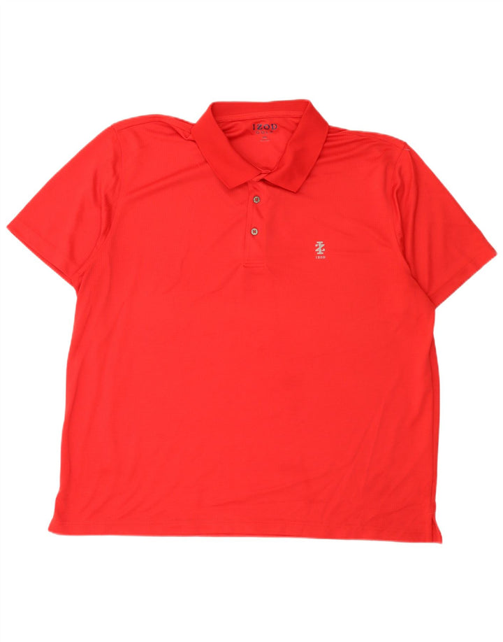 Tricou polo pentru bărbați IZOD 2XL poliester roșu