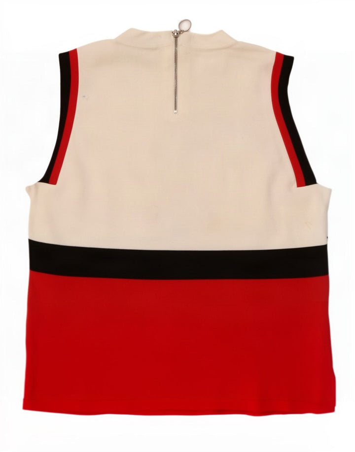 Vestă Marks & Spencer pentru femei UK 12 Medium White Colorblock Poliamidă
