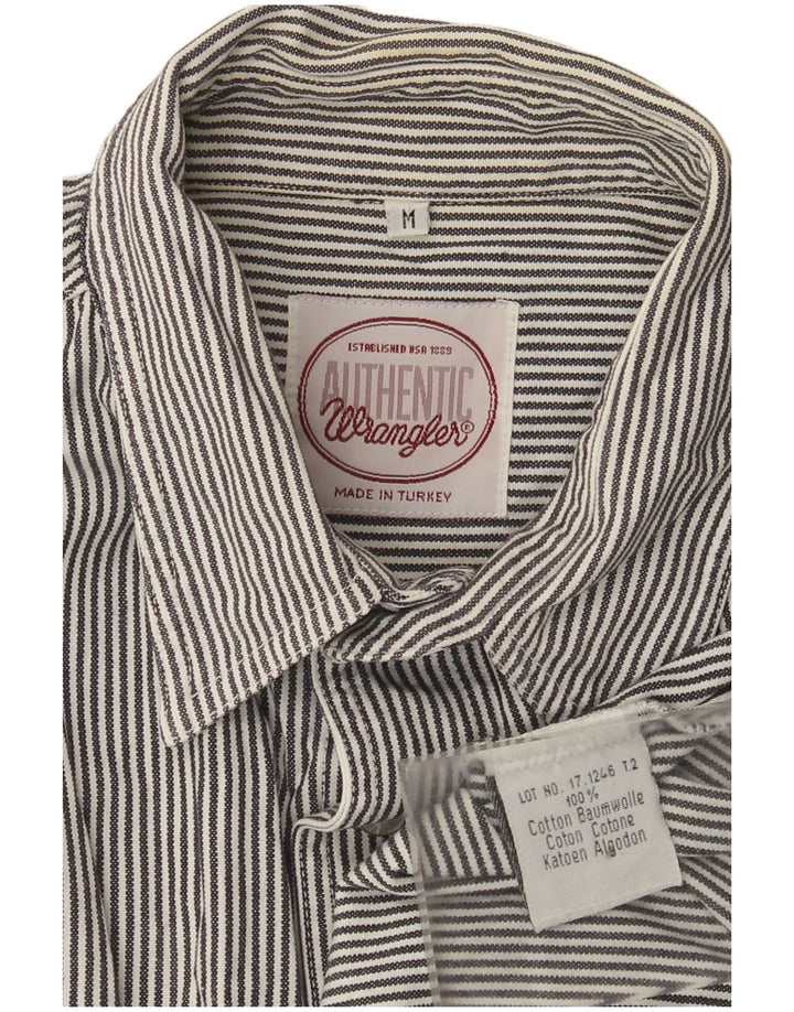 Cămașă pentru bărbați Wrangler, gri mediu, bumbac cu dungi