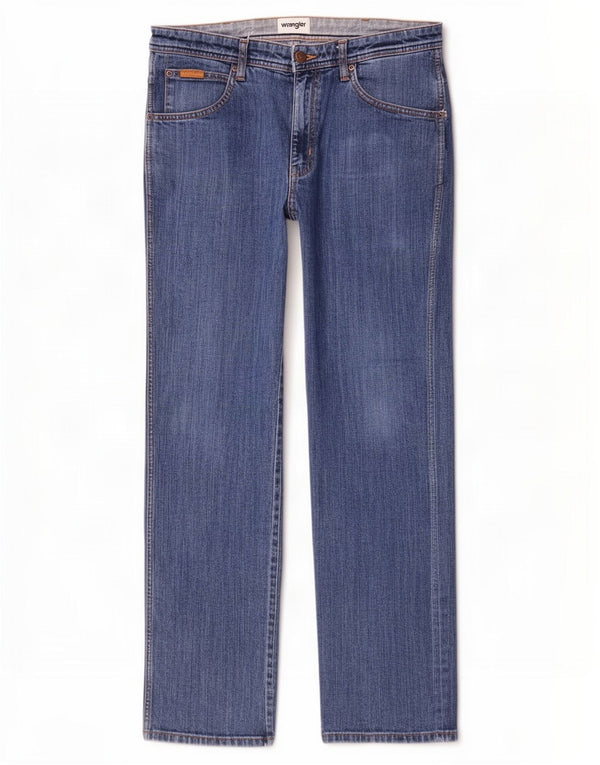 Blugi drepte pentru bărbați Wrangler Arizona W34 L32 bumbac albastru