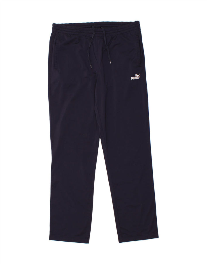 PUMA Mens Tracksuit Trousers Large  Navy Blue Polyester Vintage Puma and Second-Hand Puma from Messina Hembry 