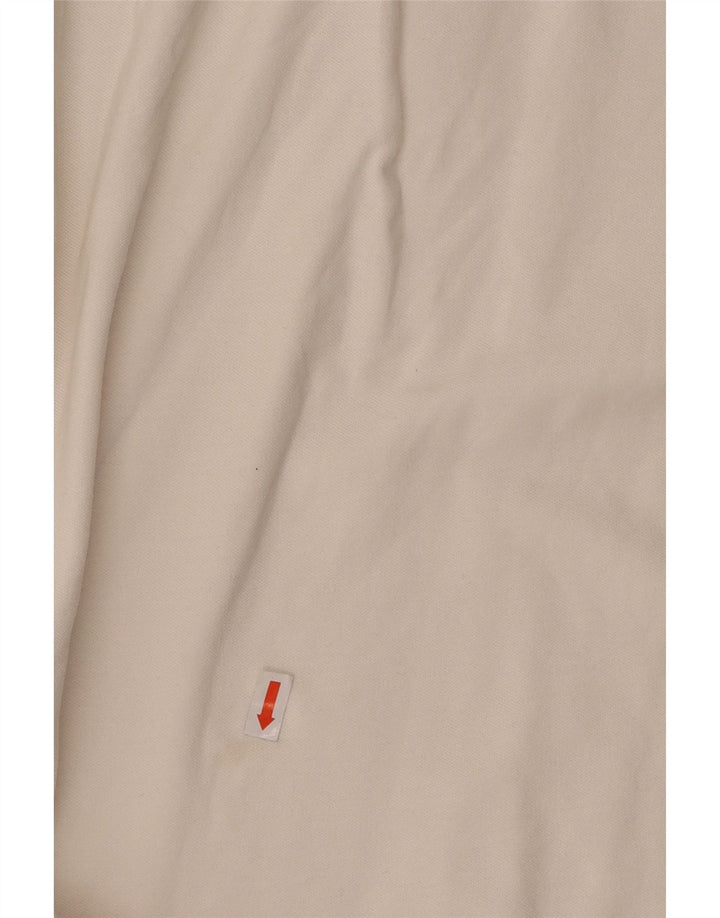 TRUSSARDI Tricou polo Rugby cu mânecă lungă pentru femei UK 18 XL Bumbac alb