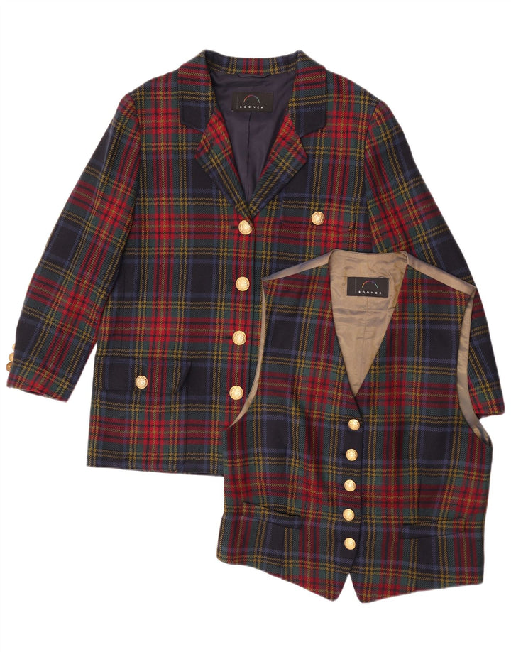 Set 2 piese Bogner pentru femei, 4 nasturi, UK 16, carouri multicolore mari