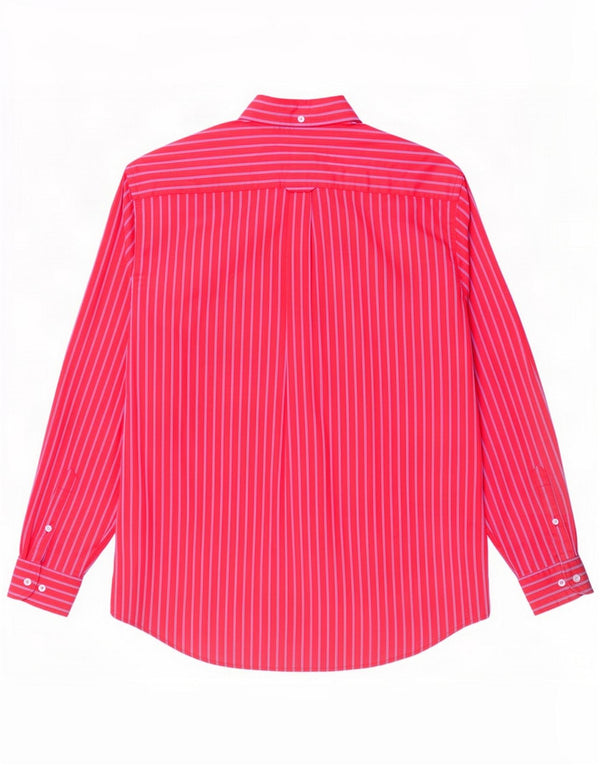 McGregor Mens Shirt Large Pink Pinstripe Cotton