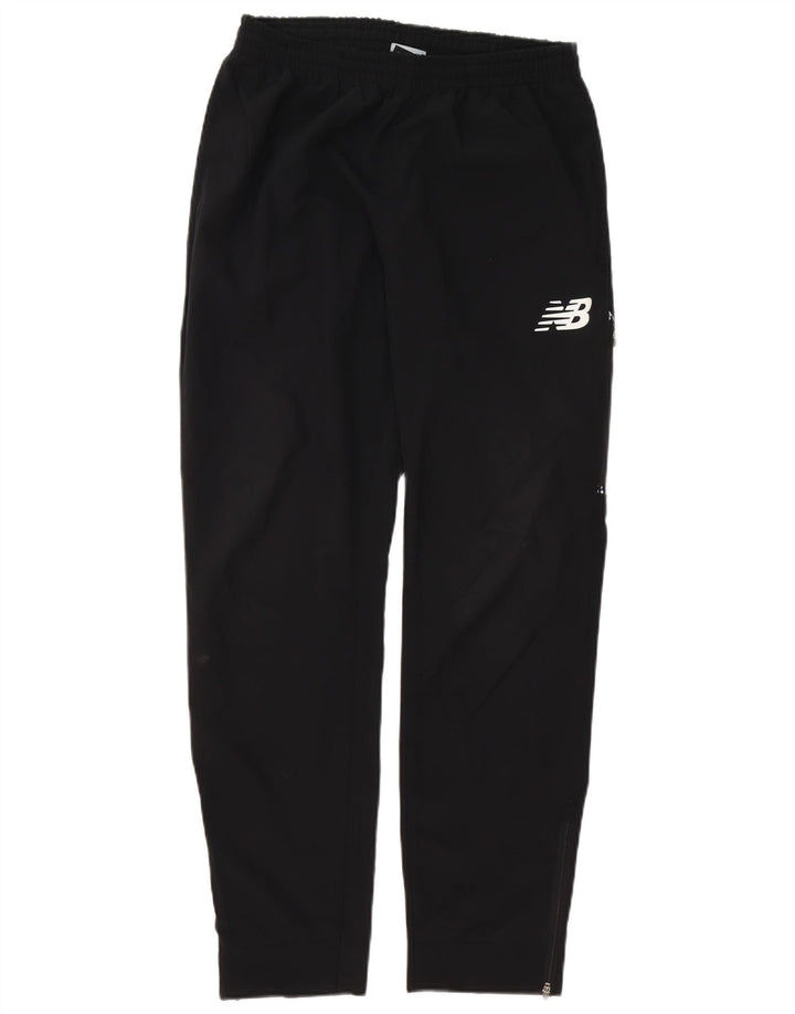 Pantaloni de trening New Balance pentru bărbați, poliester mediu negru