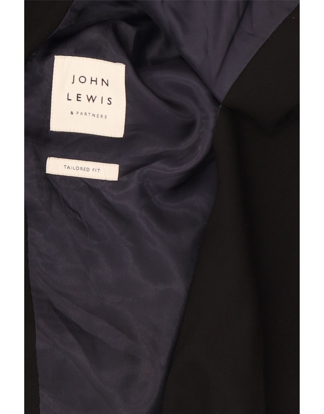 Jachetă cu 2 nasturi pentru bărbați John Lewis, croită pentru bărbați, UK 44 2XL Lână neagră