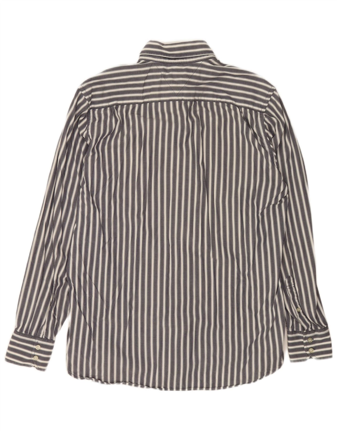 Cămașă pentru bărbați TOMMY HILFIGER, bumbac cu dungi, gri mediu