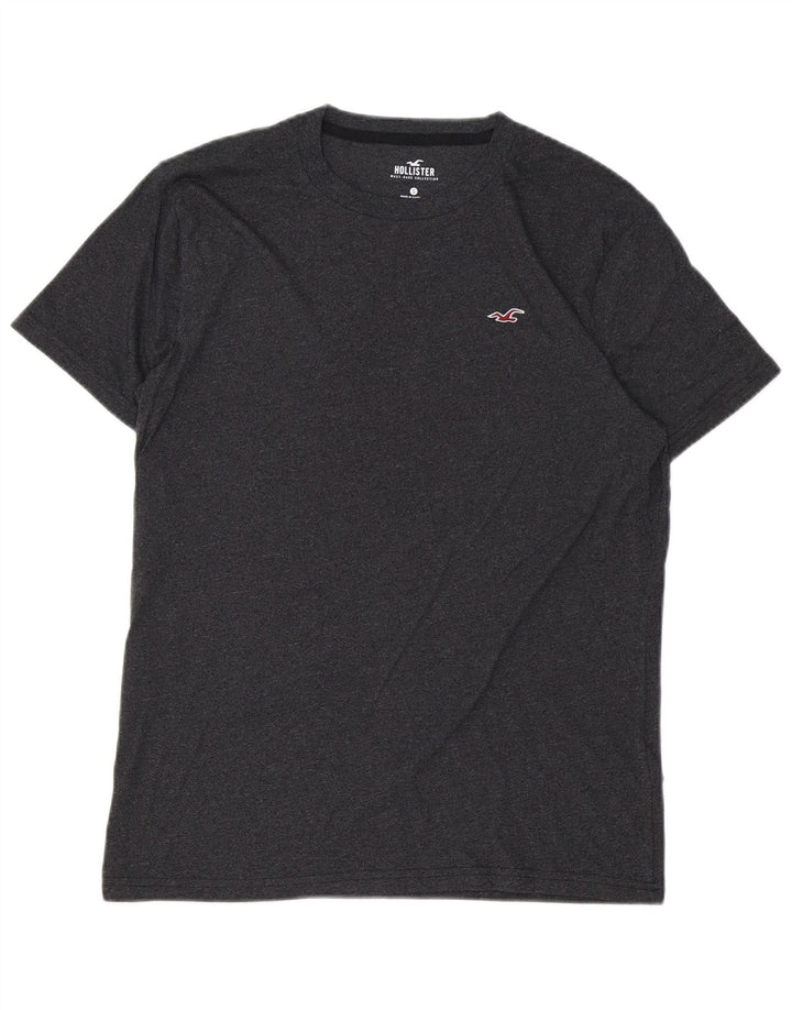 HOLLISTER tricou pentru bărbați Top mic, gri, bumbac