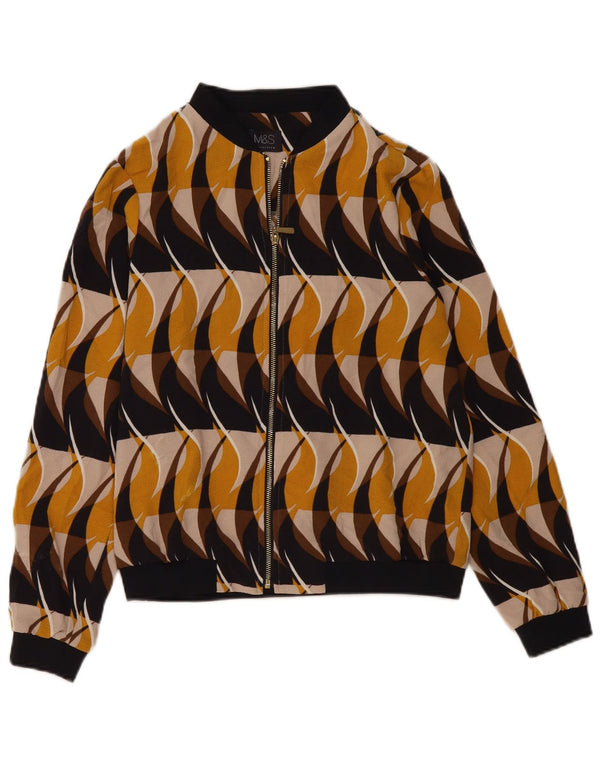 MARKS & SPENCER Bomber pentru femei UK 14 Medium Multicolor Geometric