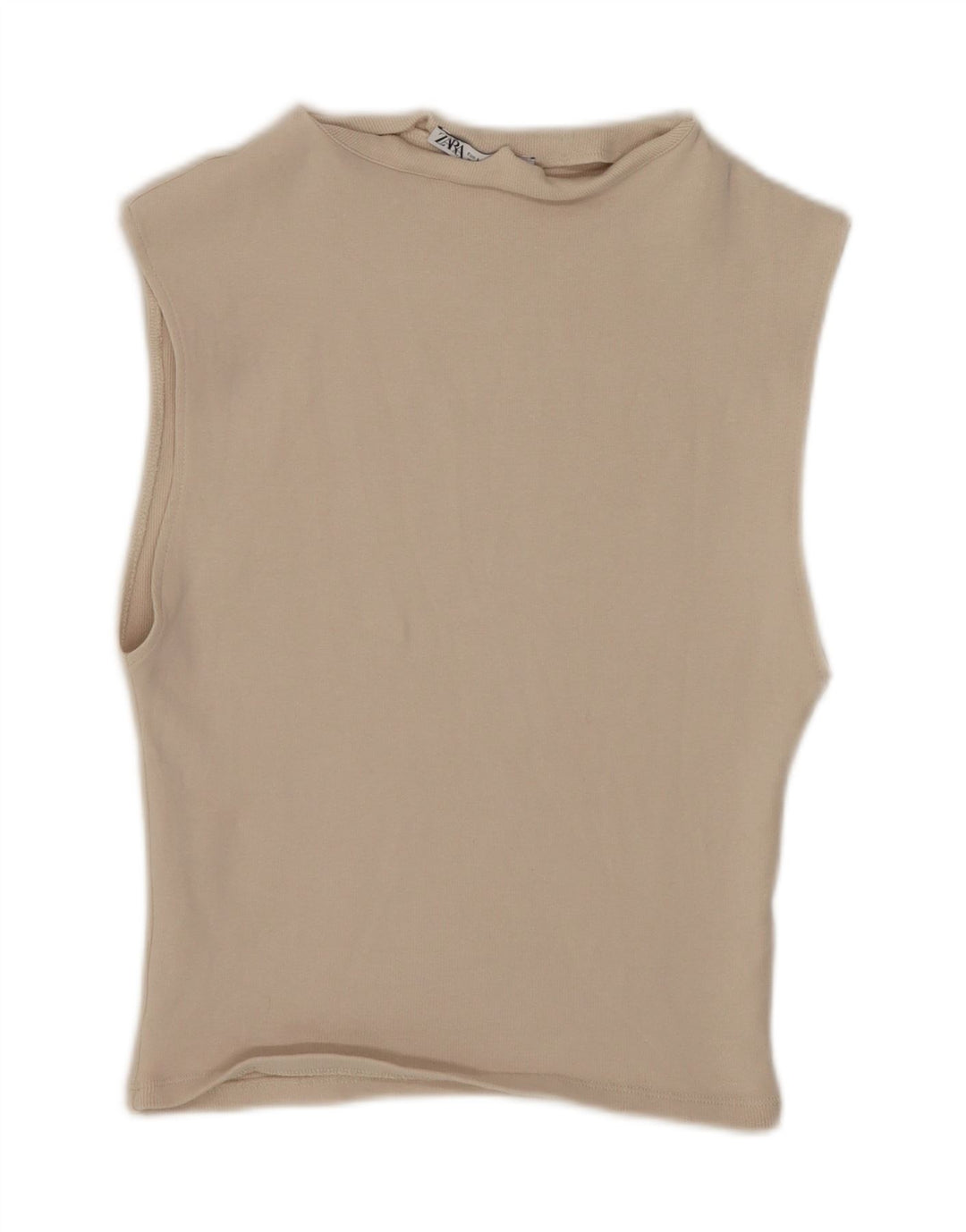Top cu vestă pentru femei Zara UK 14, mare, bej