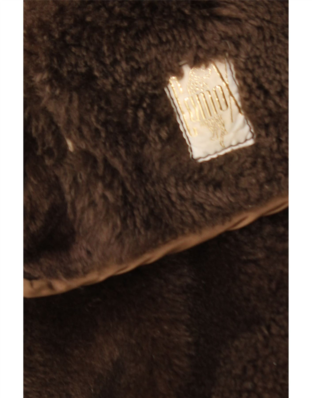 Pardesiu din shearling vintage pentru bărbați UK 40 mare, maro, din shearling