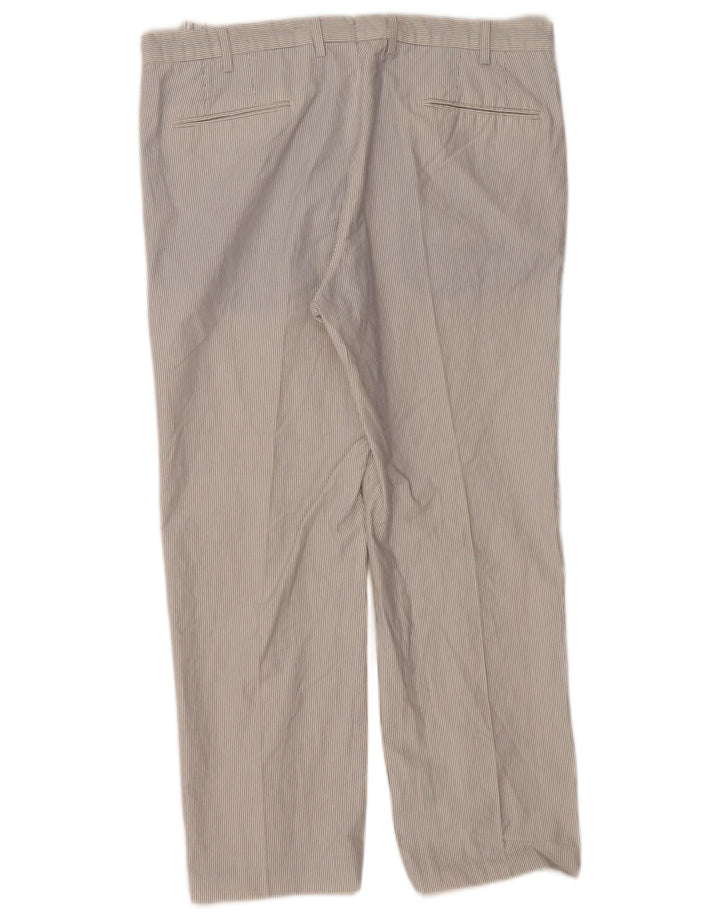 MASSIMO DUTTI Pantaloni drepți pentru bărbați EU 46 XL W36 L27 cu dungi albe