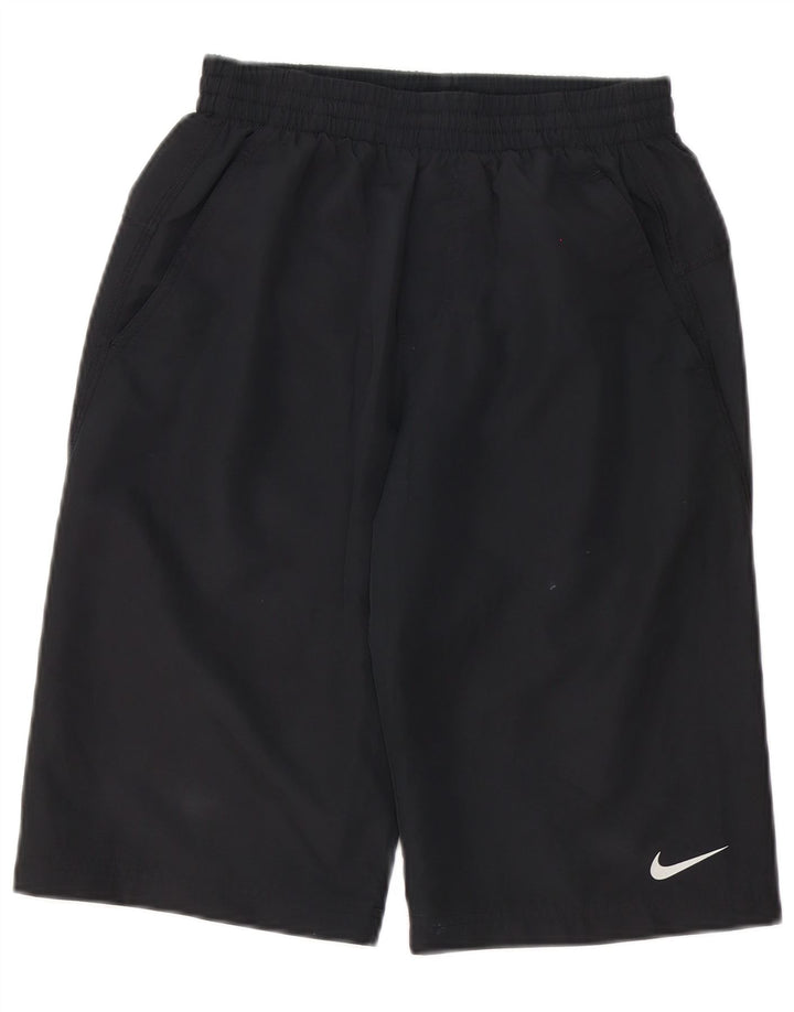 Pantaloni scurți sport grafic Nike pentru băieți 12-13 ani, mari, negru