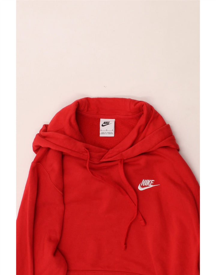 NIKE Mens Loose Fit Hoodie Jumper Medium Red Cotton Vintage Nike and Second-Hand Nike from Messina Hembry 