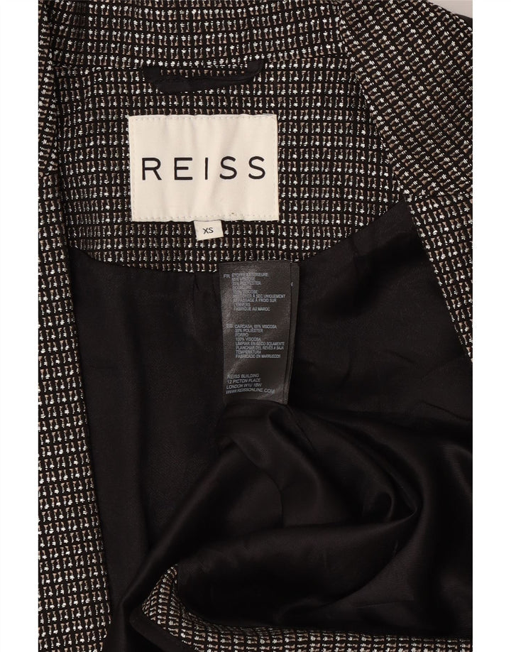 Jachetă Blazer deschisă pentru femei Reiss UK 6 XS, viscoză neagră