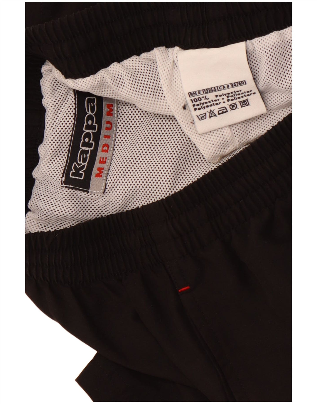 Pantaloni scurți sport KAPPA pentru bărbați, poliester mediu negru