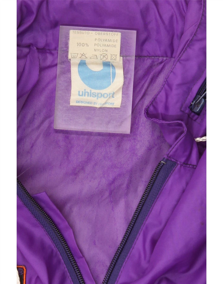 Jachetă de ploaie grafică pentru bărbați Uhlsport UK 40 mare, violet, poliamidă color bloc