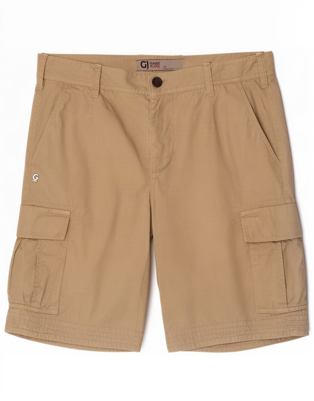 Gaudi Mens Regular Cargo Shorts Medium W31 Beige Bumbac