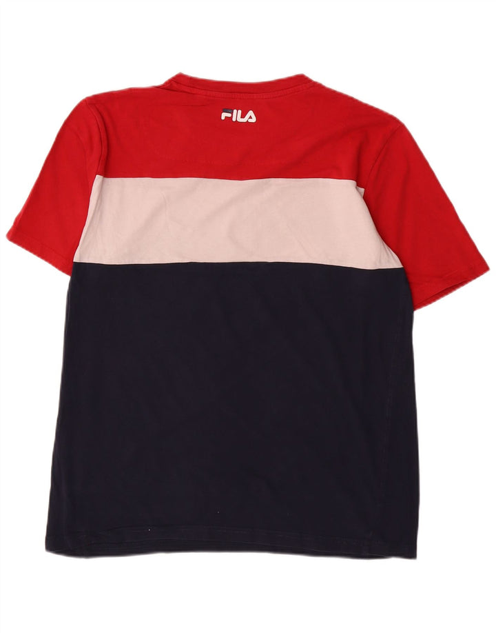 Tricou cu grafică pentru bărbați Fila Top mare, multicolor, color block