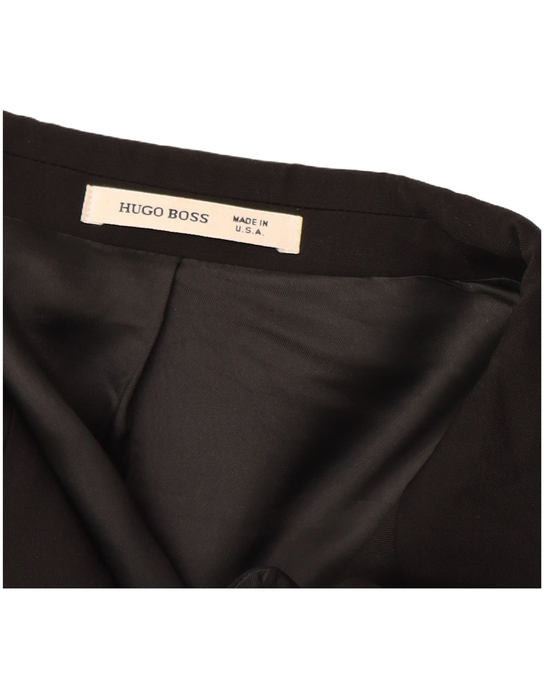 Blazer pentru bărbați HUGO BOSS cu 2 nasturi EU 56 3XL Lână neagră neagră