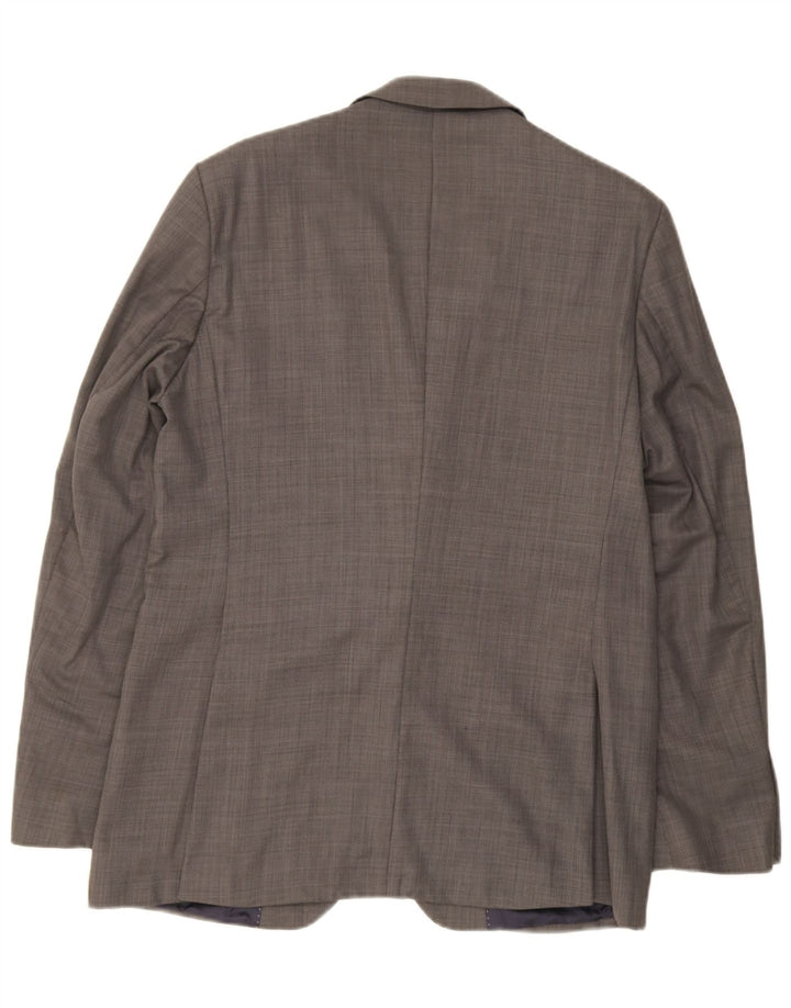 Blazer pentru bărbați Zara cu 2 nasturi EU 52 Lână mare gri