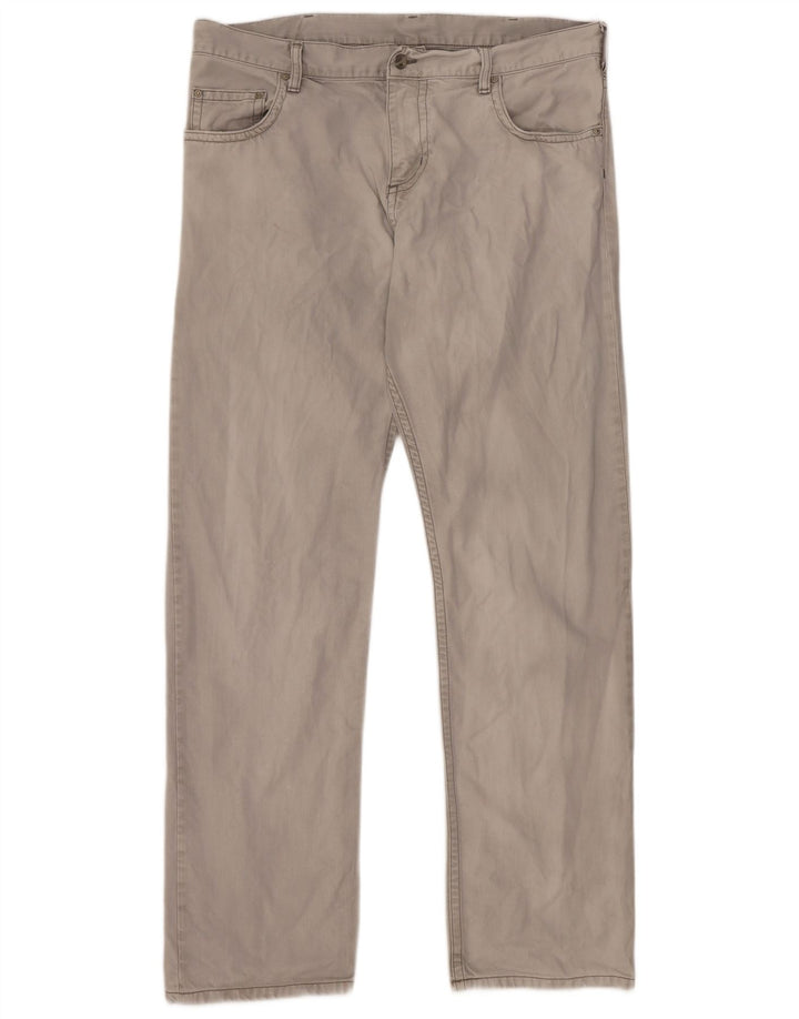 Blugi slim pentru bărbați CARHARTT W36 L34 bumbac gri