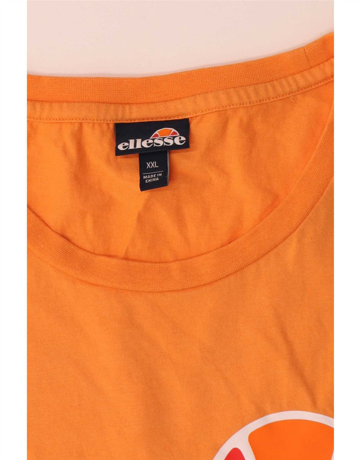 Tricou grafic pentru bărbați Ellesse Top 2XL bumbac portocaliu